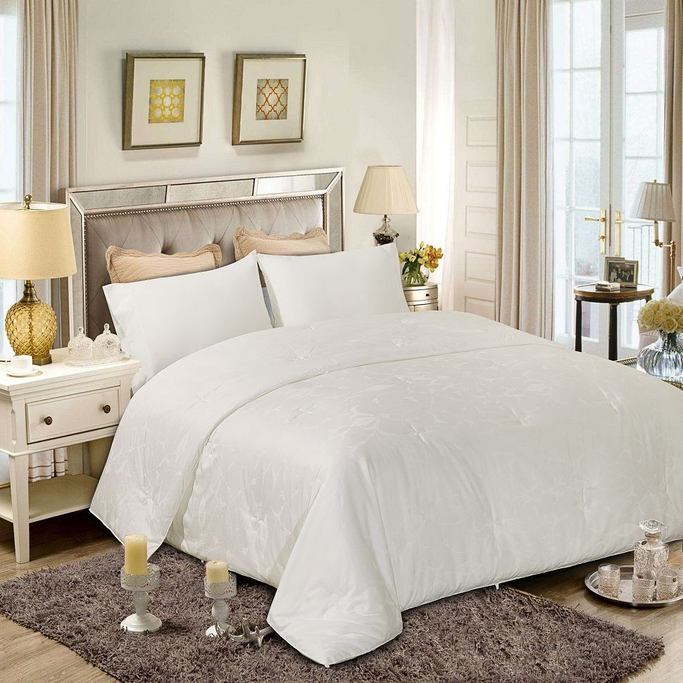 Mulberry Silk Filling Duvet Insert-Pima Cotton Deluxe-Hot Sleeper‘s All Season